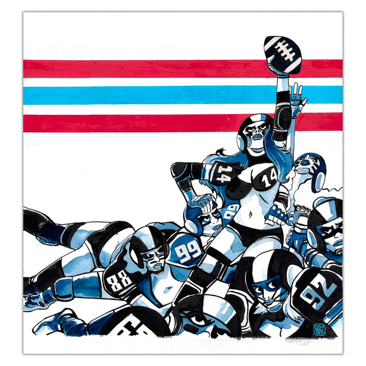 Sports Art - All In - Illustration originale d&