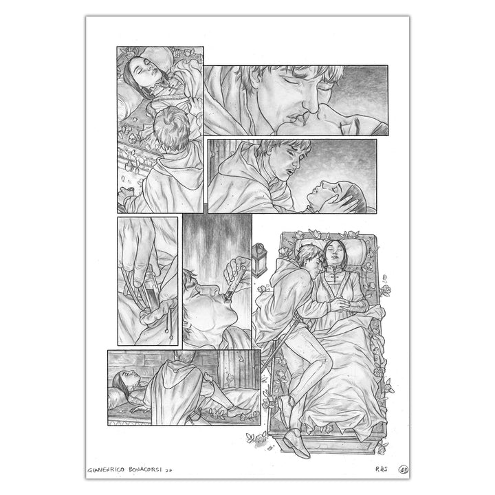 Gianenrico Bonacorsi - Roméo et Juliette - planche originale 43