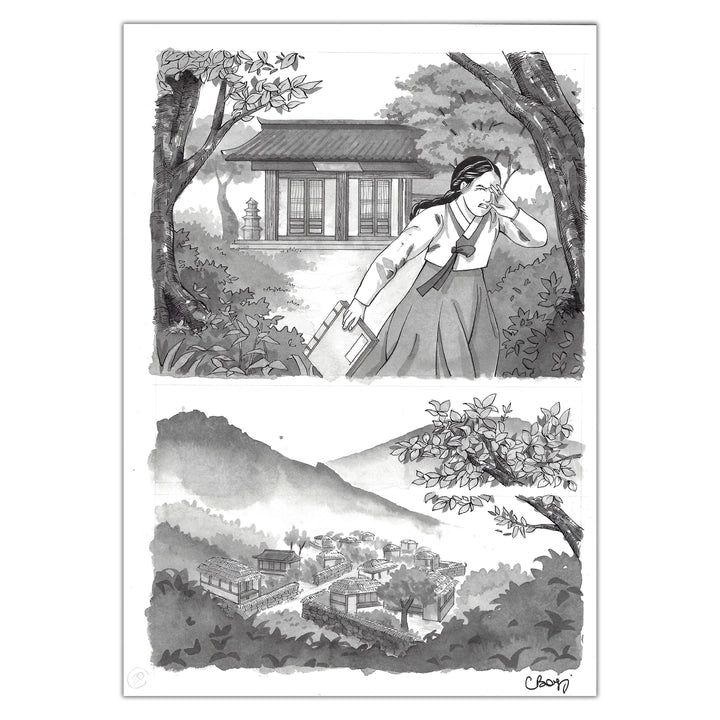 Carine Borgi - La Promesse du Souffle - Planche originale 20