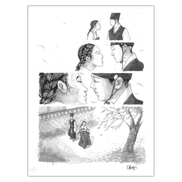 Carine Borgi - La Promesse du Souffle - Planche originale 97