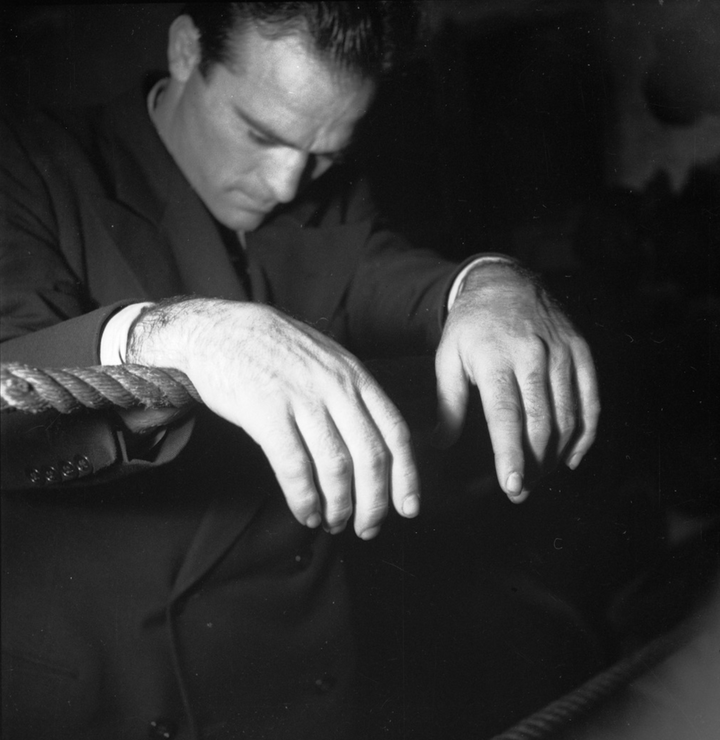 Sports Art - Marcel Cerdan - Photographie originale de Georges Dambier