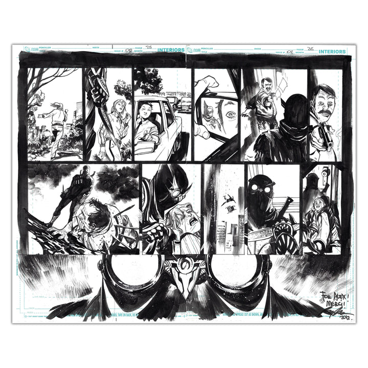 Rafael Albuquerque - DC Batman - The Court of Owls - Original double-page