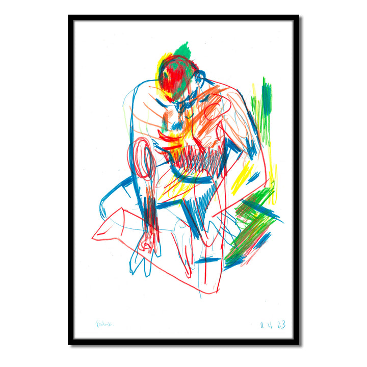 Cyril Pedrosa - Journal d'une Bataille - Ecorché - Illustration originale
