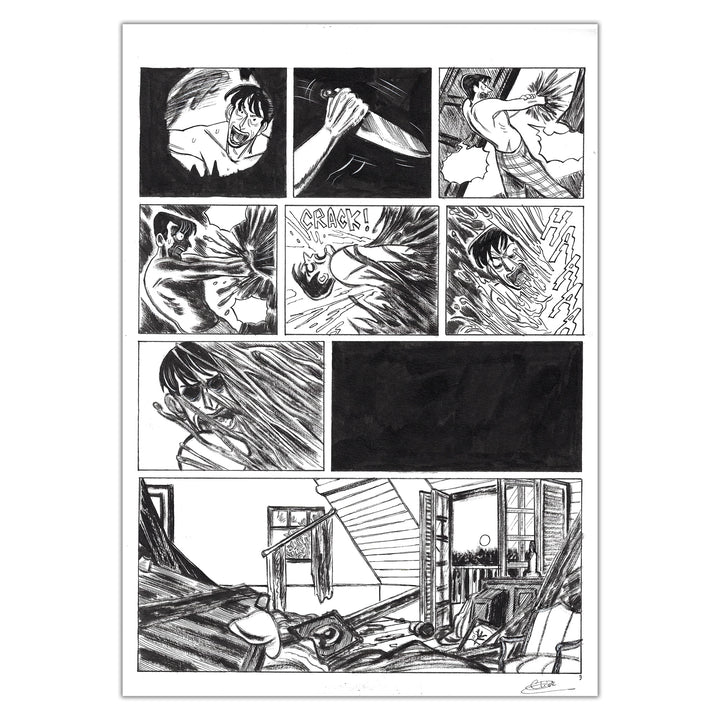 Eliot - Métal Hurlant n°10 - Le Trou - Planche originale 9