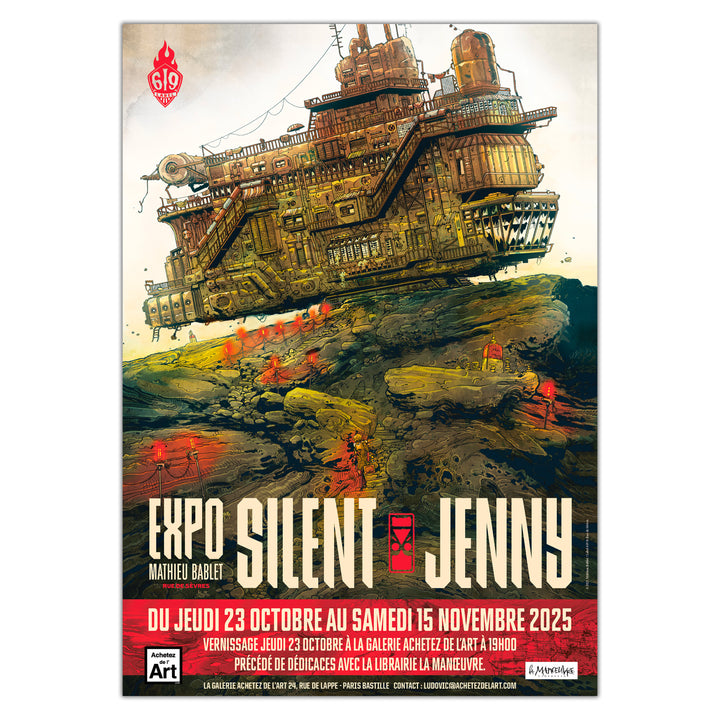 Mathieu Bablet - Silent Jenny - Premium print with gold hot-foil stamping