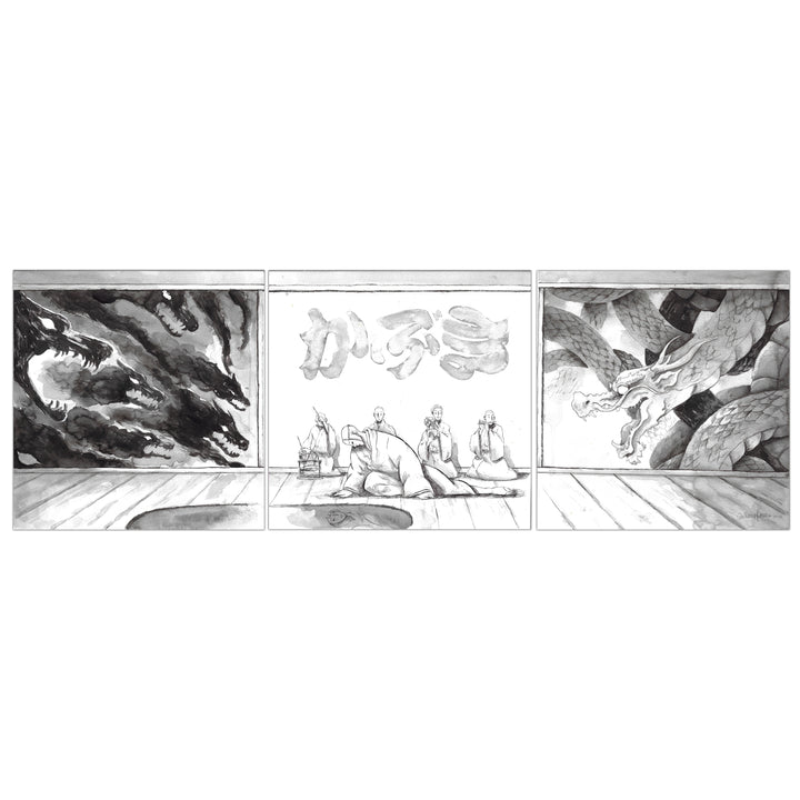 Guilherme Petreca - Kabuki - Triptyque originale