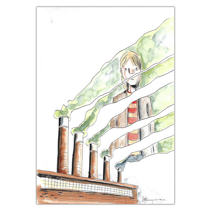 Jeff Lemire - Royal City - Original illustration