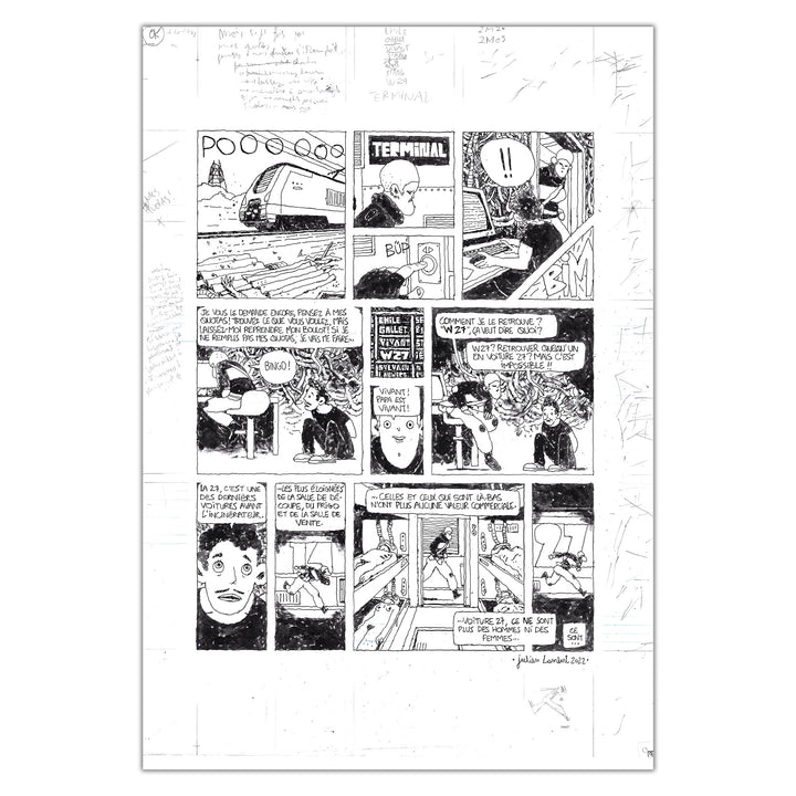 Guillaume Singelin - Frontier - Original panel 190