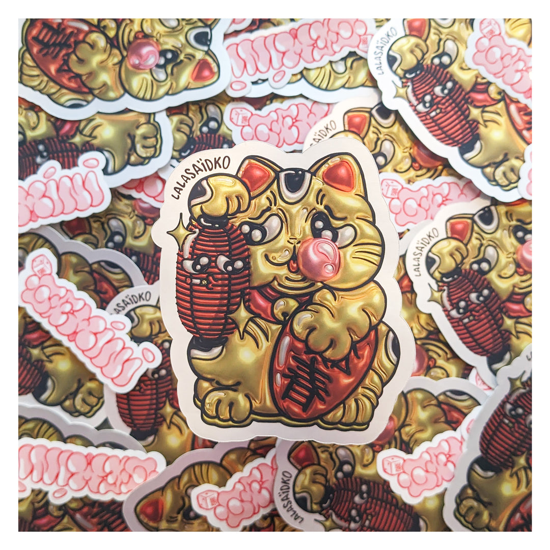 LALASAÏDKO - Sticker Gold Pack Maneki Neko