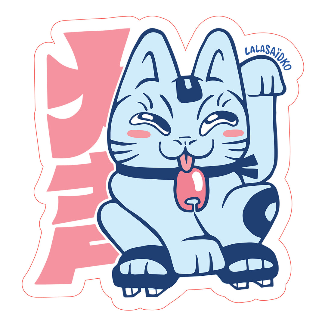 LALASAÏDKO - Pack Sticker Blue & Pink Maneki Neko
