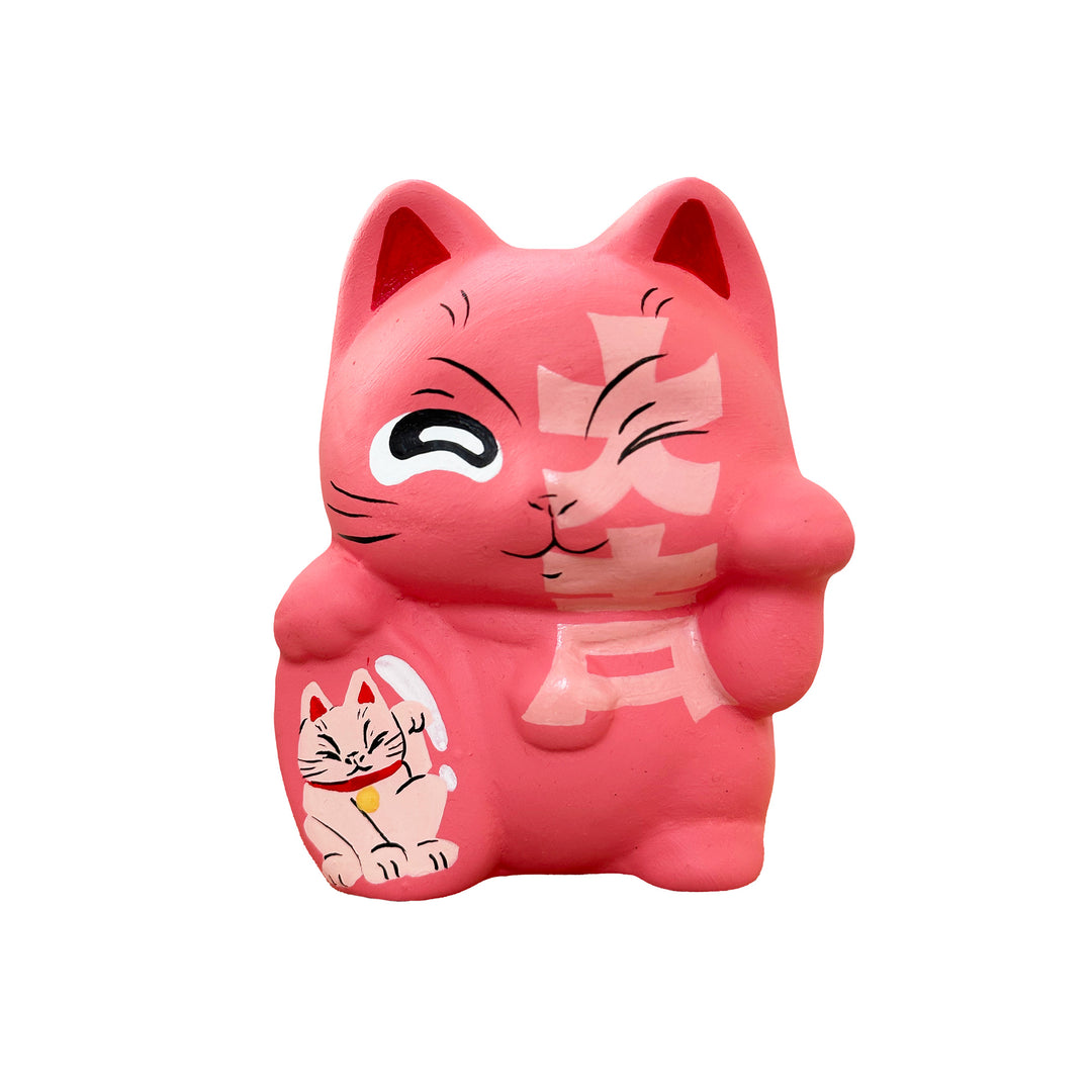 LALASAÏDKO - Sculpture Super Lucky Pink Baby Maneki Neko