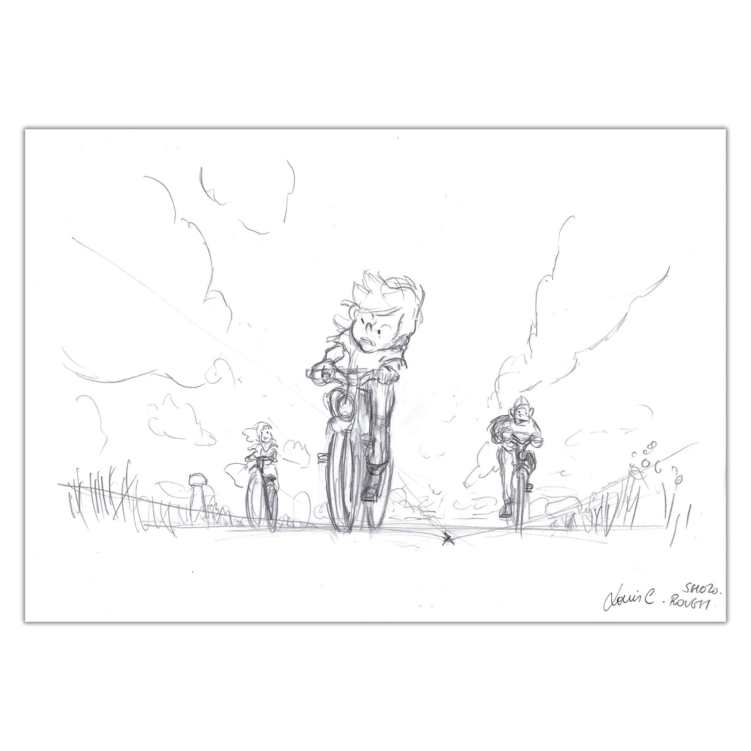Louis Clichy - Le Corset - Dessin original sur papier (réf. 1)