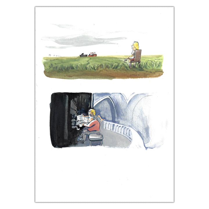 Louis Clichy - Le Corset - Dessin original sur papier (réf. 109)