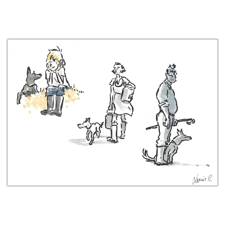 Louis Clichy - Le Corset - Dessin original sur papier (réf. 113)