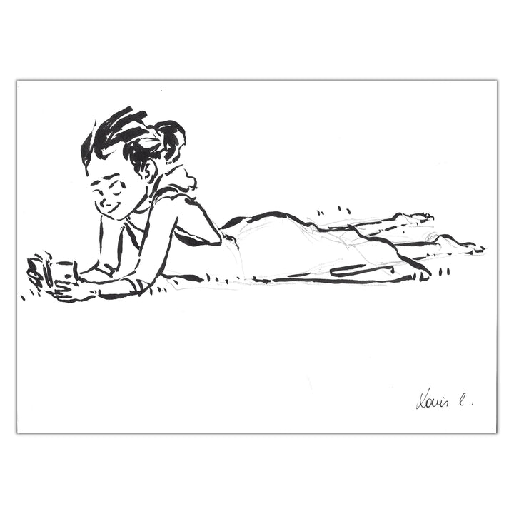 Louis Clichy - Le Corset - Dessin original sur papier (réf. 126)