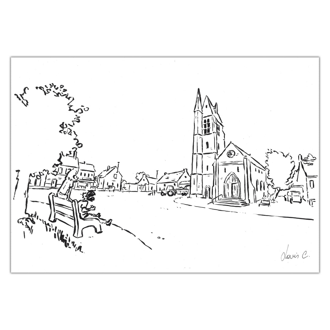 Louis Clichy - Le Corset - Dessin original sur papier (réf. 148)