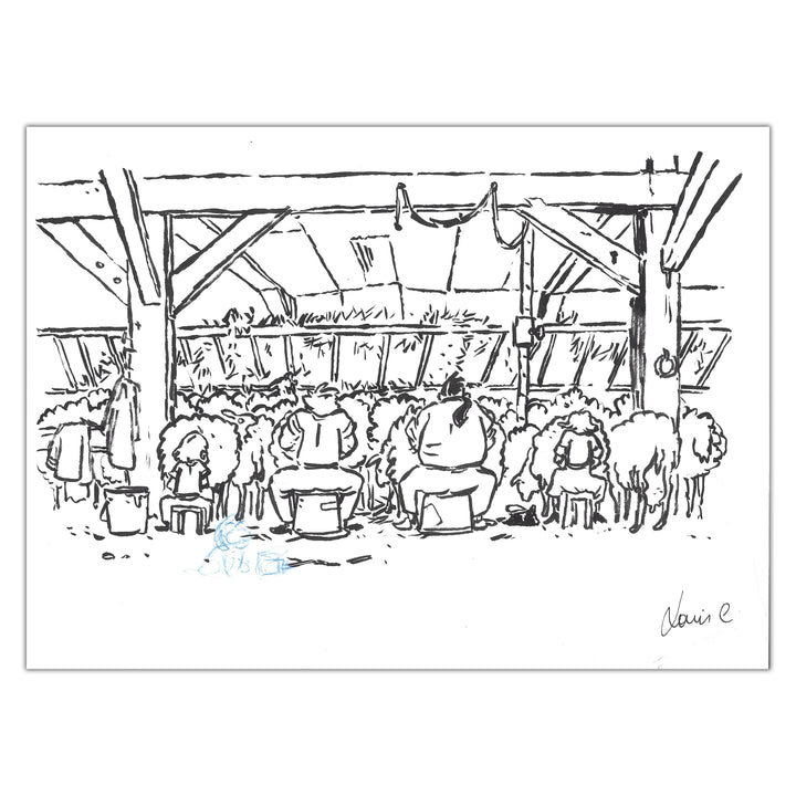 Louis Clichy - Le Corset - Dessin original sur papier (réf. 152)