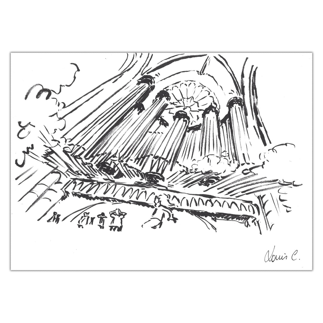 Louis Clichy - Le Corset - Dessin original sur papier (réf. 176)
