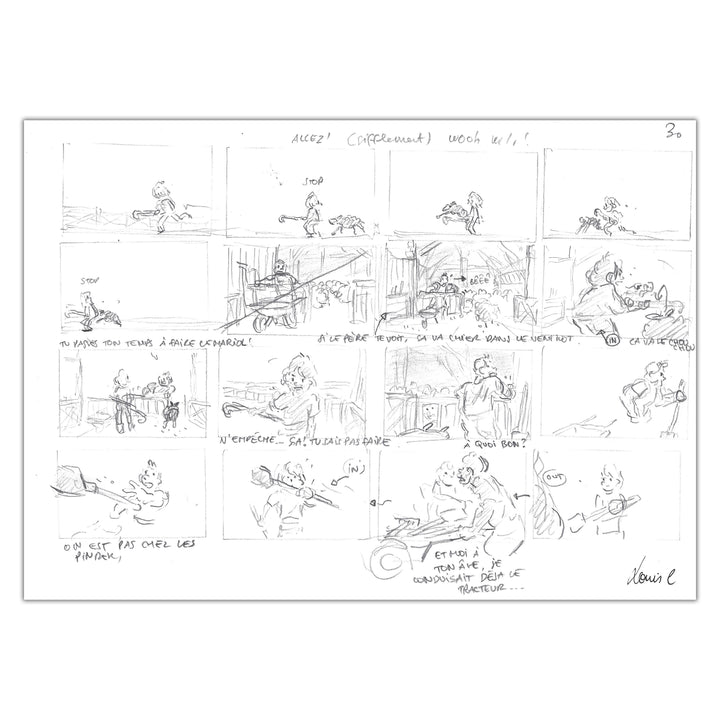 Louis Clichy - Le Corset - Dessin original sur papier (réf. 190)