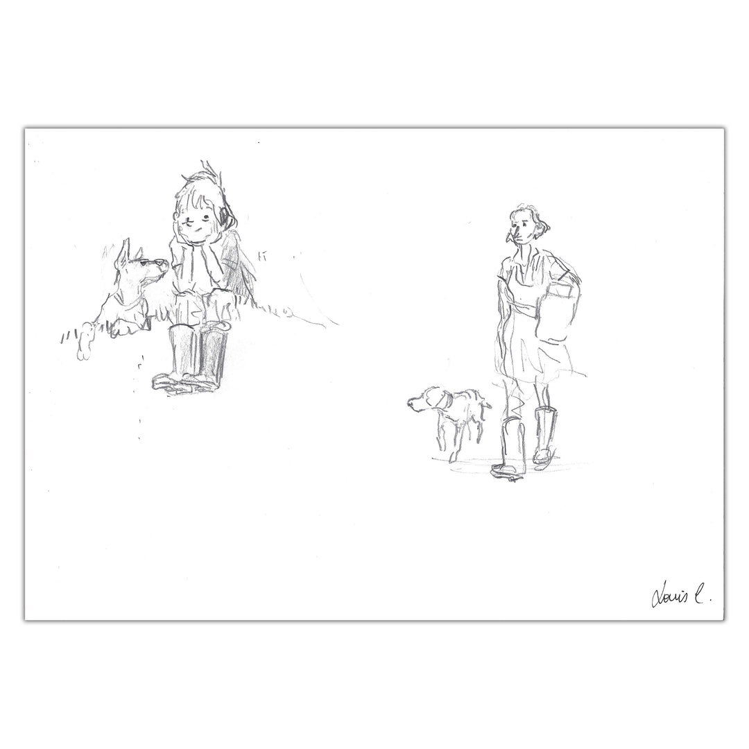 Louis Clichy - Le Corset - Dessin original sur papier (réf. 20)