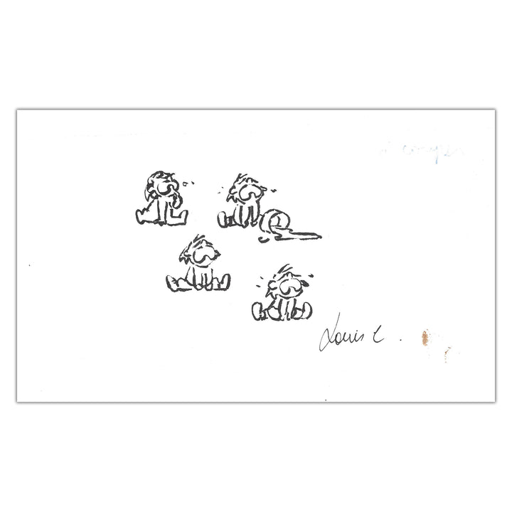 Louis Clichy - Le Corset - Dessin original sur papier (réf. 301b)