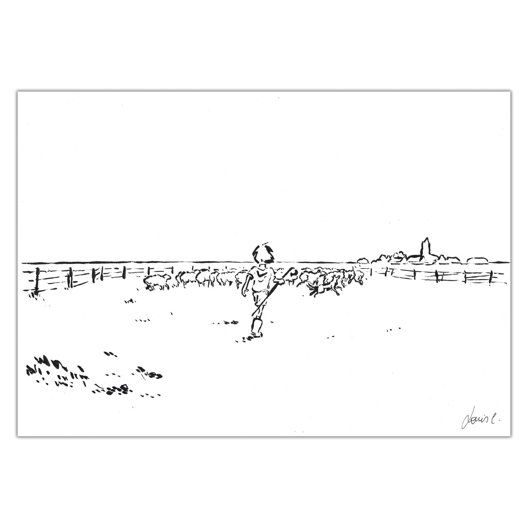 Louis Clichy - Le Corset - Dessin original sur papier (réf. 78)