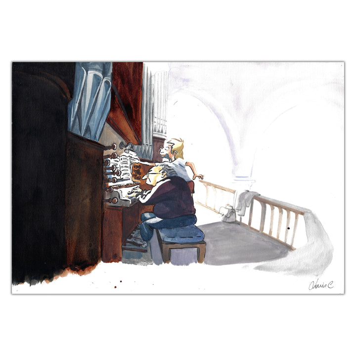 Louis Clichy - Le Corset - Dessin original sur papier (réf. 95)