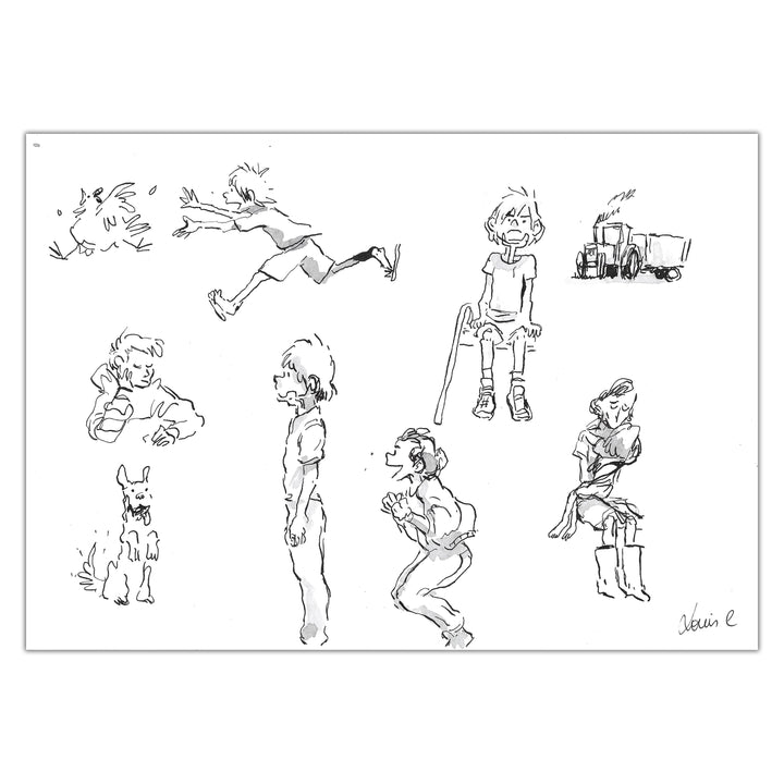 Louis Clichy - Le Corset - Original drawing on paper (ref. 1)