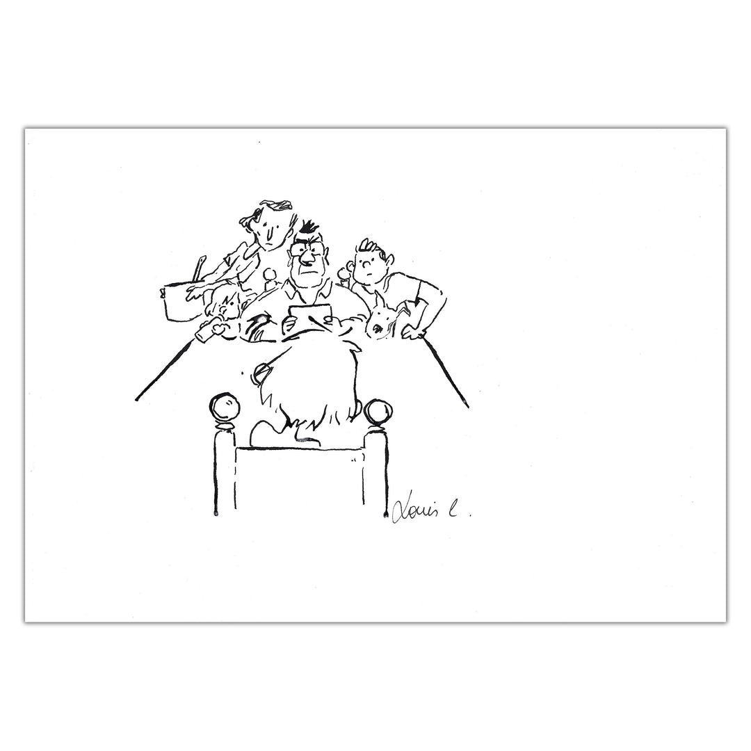 Louis Clichy - Le Corset - Original drawing on paper (ref. 1)