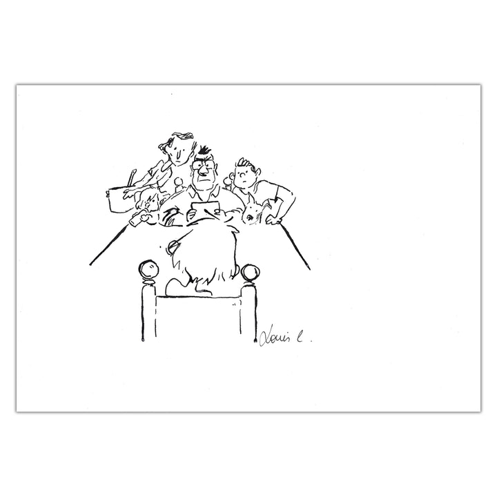 Louis Clichy - Le Corset - Original drawing on paper (ref. 1)