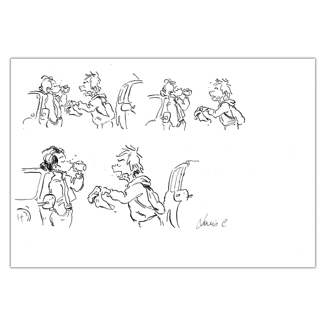 Louis Clichy - Le Corset - Original drawing on paper (ref. 1)