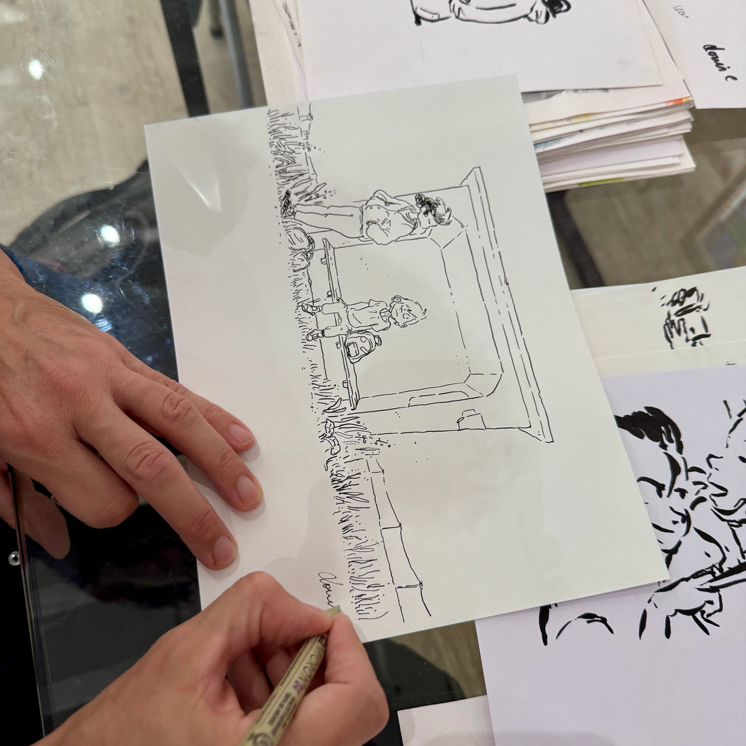 Louis Clichy - Le Corset - Dessin original sur papier (réf. 62)