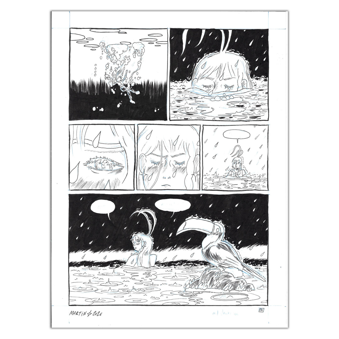 Martin Robic (Label 619) - Planche originale 134 Une Fête Sans Fin