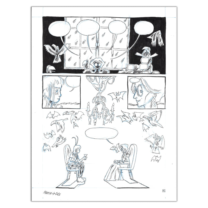 Martin Robic (Label 619) - Planche originale 146 Une Fête Sans Fin