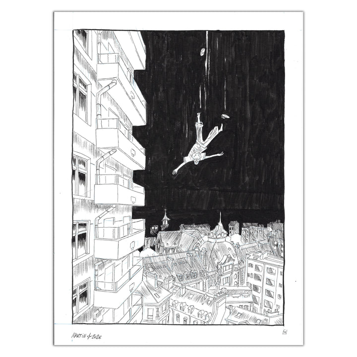 Martin Robic (Label 619) - Planche originale 48 Une Fête Sans Fin