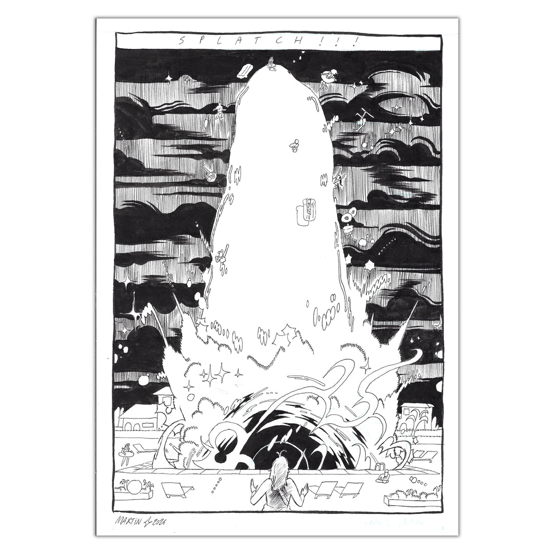 Martin Robic (Label 619) - Planche originale 95 Une Fête Sans Fin