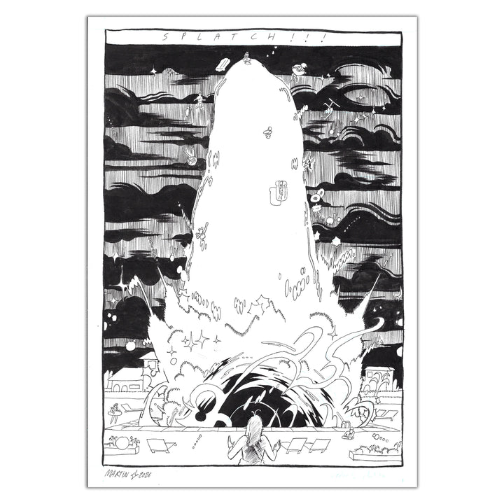 Martin Robic (Label 619) - Planche originale 95 Une Fête Sans Fin