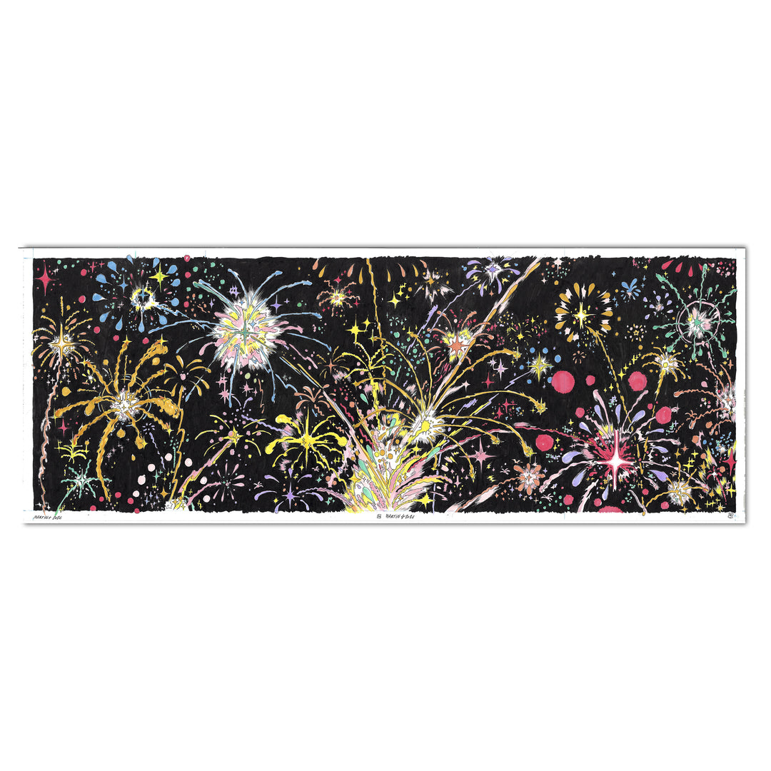 Martin Robic (Label 619) - Quadruple planche originale - Une Fête Sans Fin