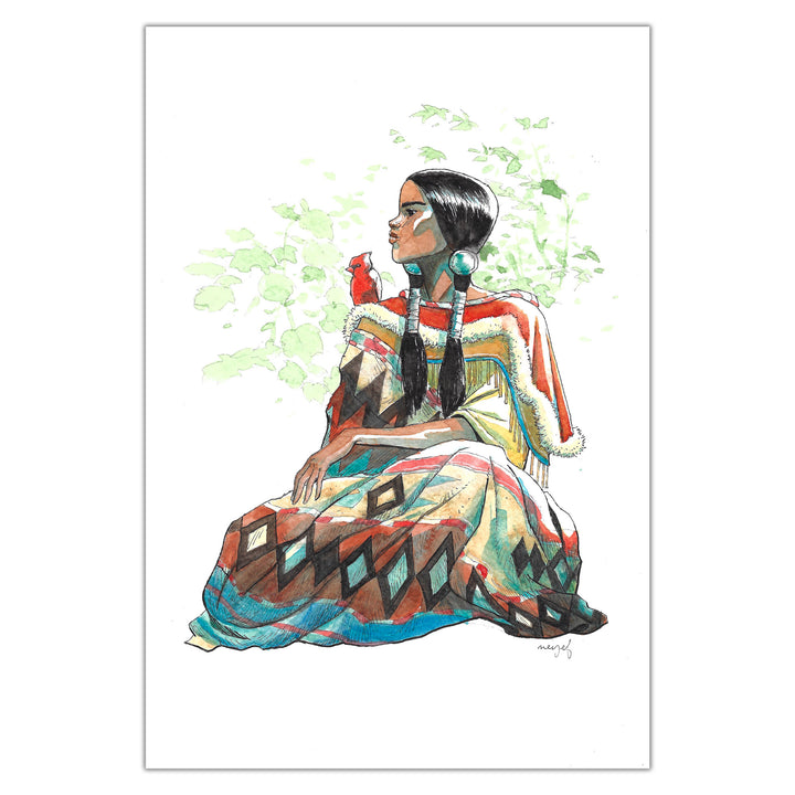 Neyef - Hoka Hey Portrait 2 - Illustration originale