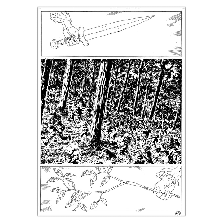 Jérémie Gasparutto - Le chemin derrière la maison - Planche originale 41