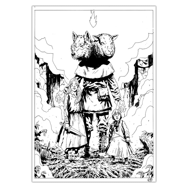 Jérémie Gasparutto - Le chemin derrière la maison - Planche originale 44