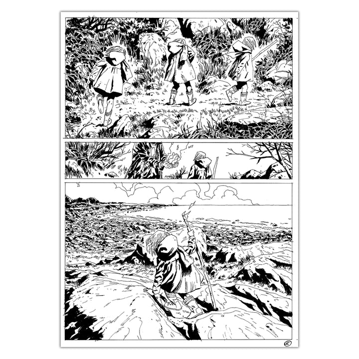 Jérémie Gasparutto - Le chemin derrière la maison - Planche originale 48