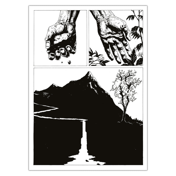 Jérémie Gasparutto - Le chemin derrière la maison - Planche originale 5