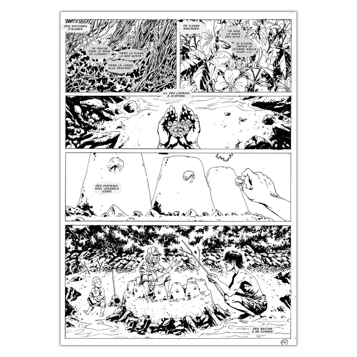 Jérémie Gasparutto - Le chemin derrière la maison - Planche originale 54