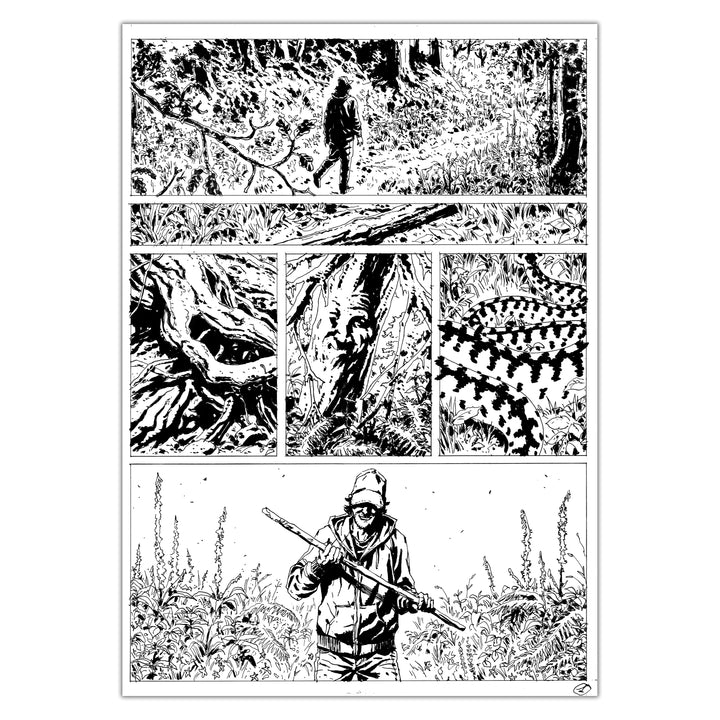 Jérémie Gasparutto - Le chemin derrière la maison - Planche originale 59