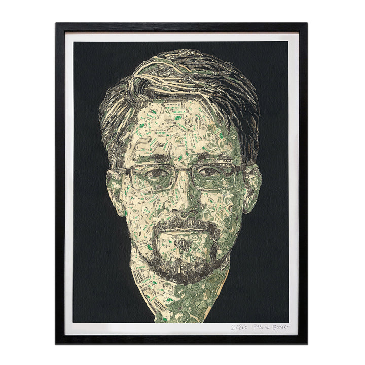 Pascal Boyart - Dollars Snowden - Print premium - Numéros 101-200/200