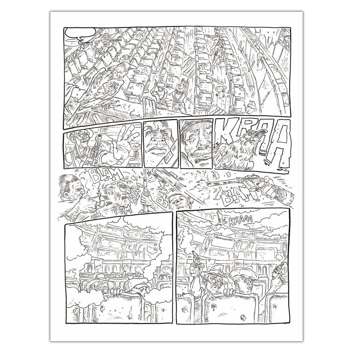 Le Turk - Dead Train - Planche originale page 87