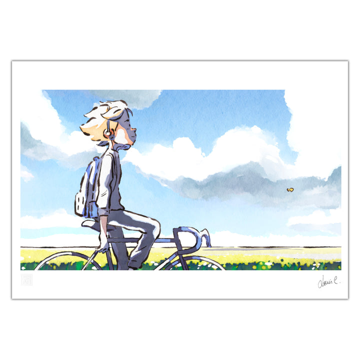Louis Clichy - Le Corset - Christophe à Vélo - Print A3
