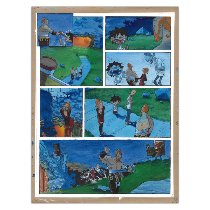⁠Mathieu Reynès - Banana Fight - Tome 1 planche originale 16