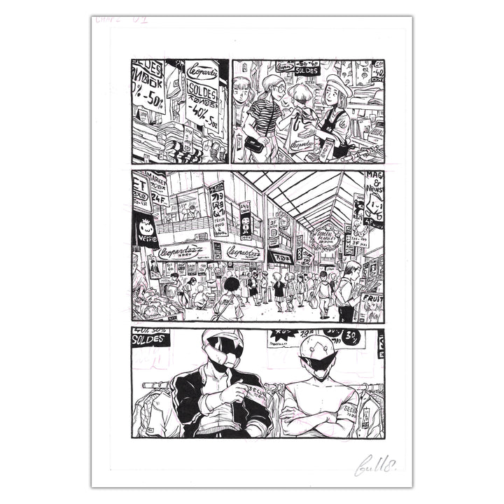 Guillaume Singelin - Shin Zero - Chapitre 2 Planche originale 1